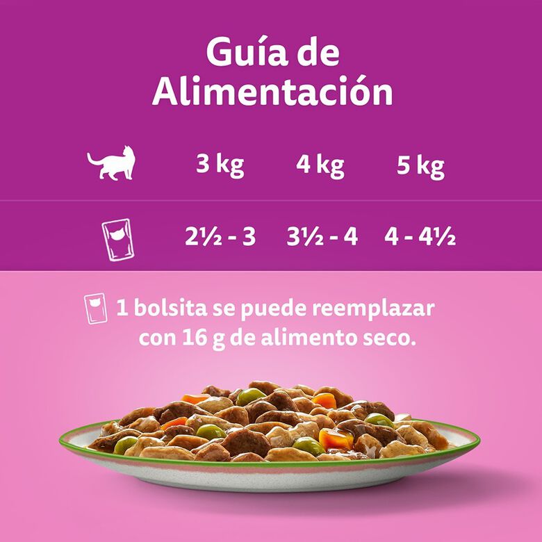 Whiskas Tasty Mix Selección del Chef Salsa en Bolsita para gatos thumbnail