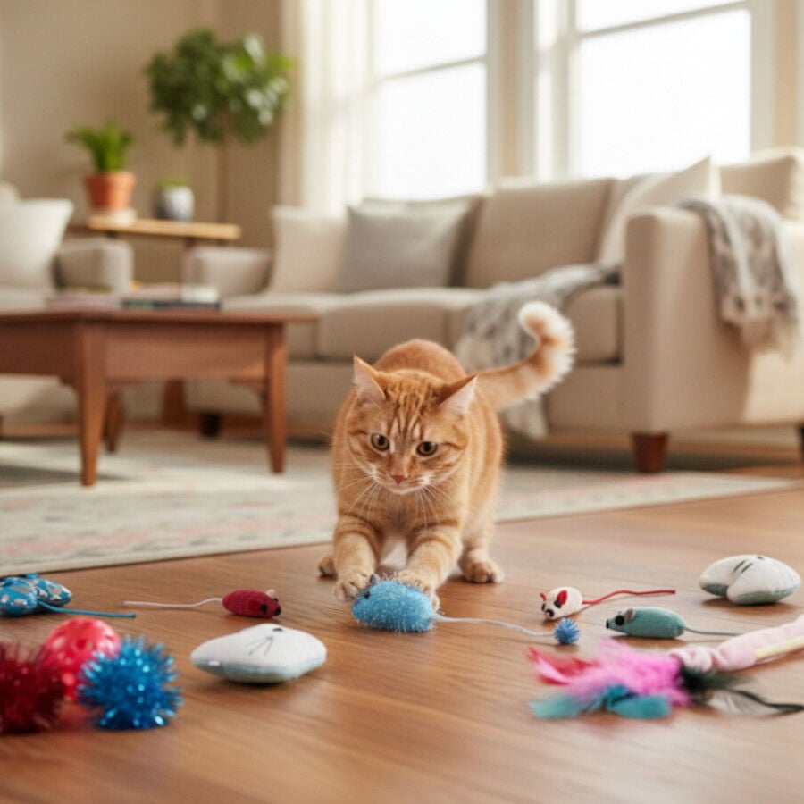 Tootoy! Caja de Juguetes Variados para gatitos