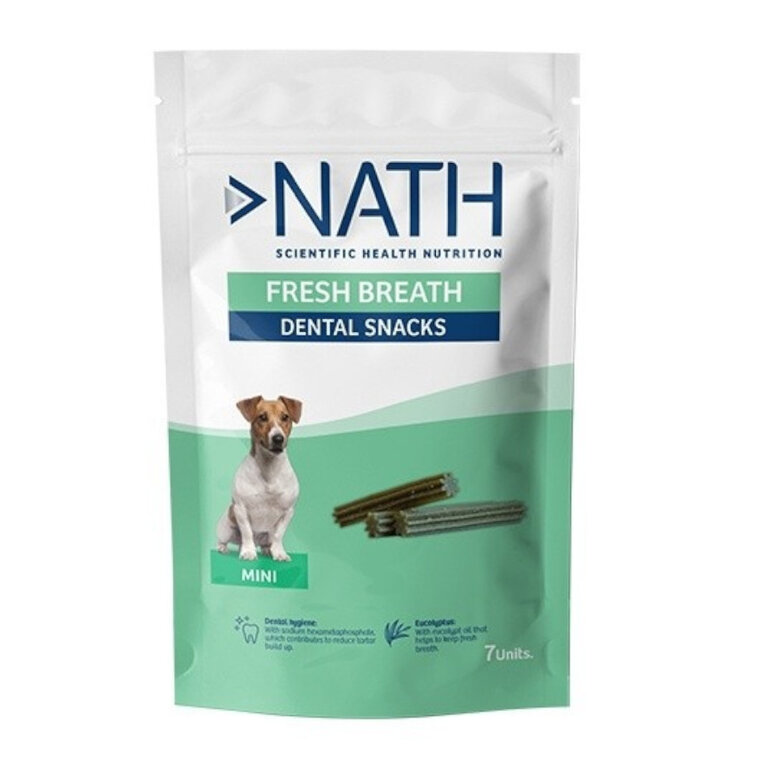 Nath Snacks dentales Mini Fresh Breath para perros, , large image number null