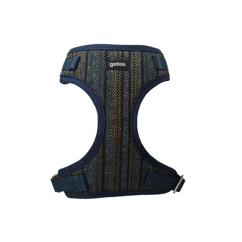 Gotoo Arnés tipo camiseta Tweed azul para perros thumbnail