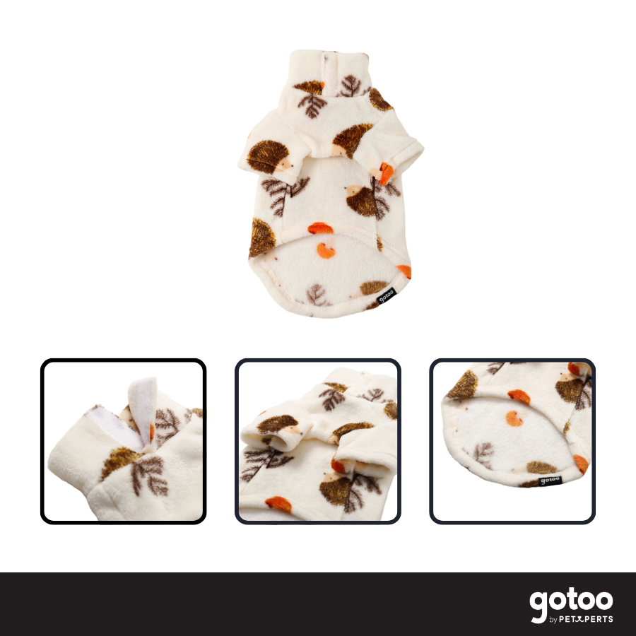 Gotoo Jersey Polar Estampado Erizo para gatos, , large Imagen numero 3