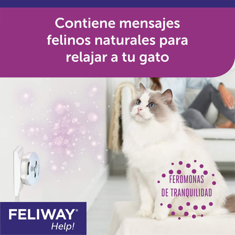 Feliway Help Difusor y Recambio con feromonas para el estrés ocasional thumbnail