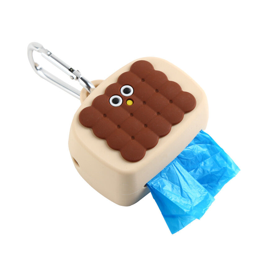 Gotoo Porta bolsas silicona marr&oacute;n para perros, , large Imagen numero 5