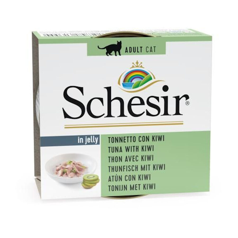75 g Schesir At&uacute;n y Kiwi en Gelatina lata para gatos, , large Imagen numero 1