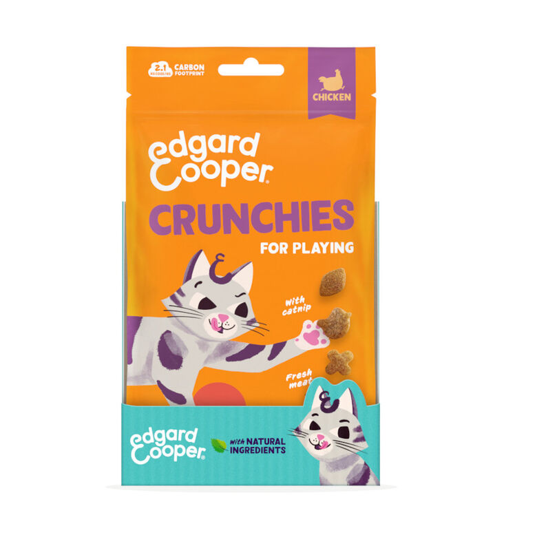 Edgard &amp; Cooper Galletas Crunchies Pollo para gatos thumbnail