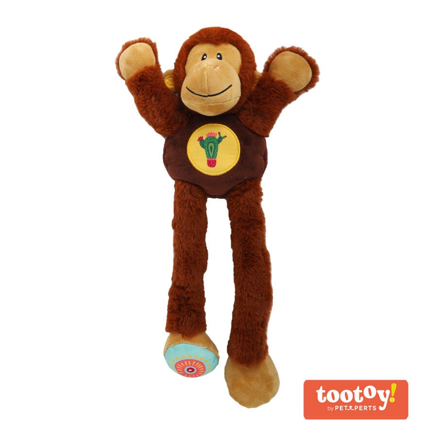 Tootoy! Comfort Twister Monkey Cuddler peluche para perros, , large Imagen numero 1