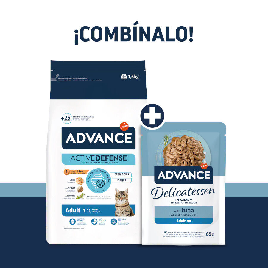 85 g Advance Delicatessen At&uacute;n en Salsa Sobres para gatos, , large Imagen numero 3