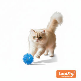 Tootoy! Pelota de Goma Luminosa Azul para gatos