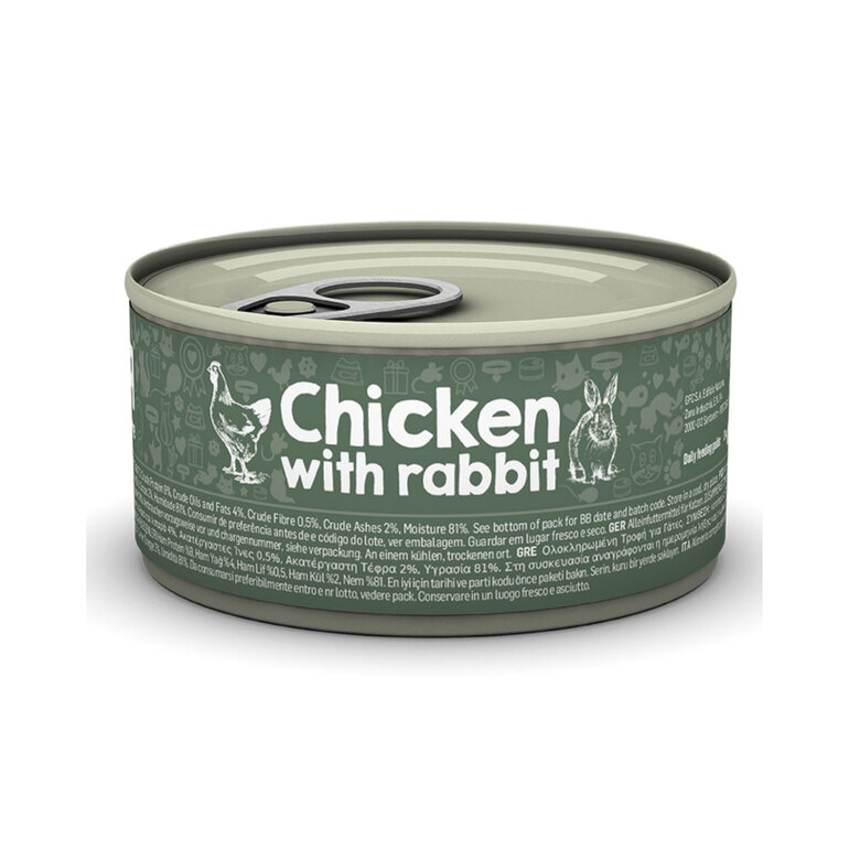 Naturea Paté de Pollo y Conejo lata para gatos, , large image number null