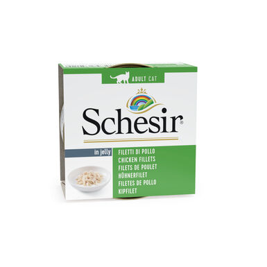 Schesir Adult pollo lata para gatos 