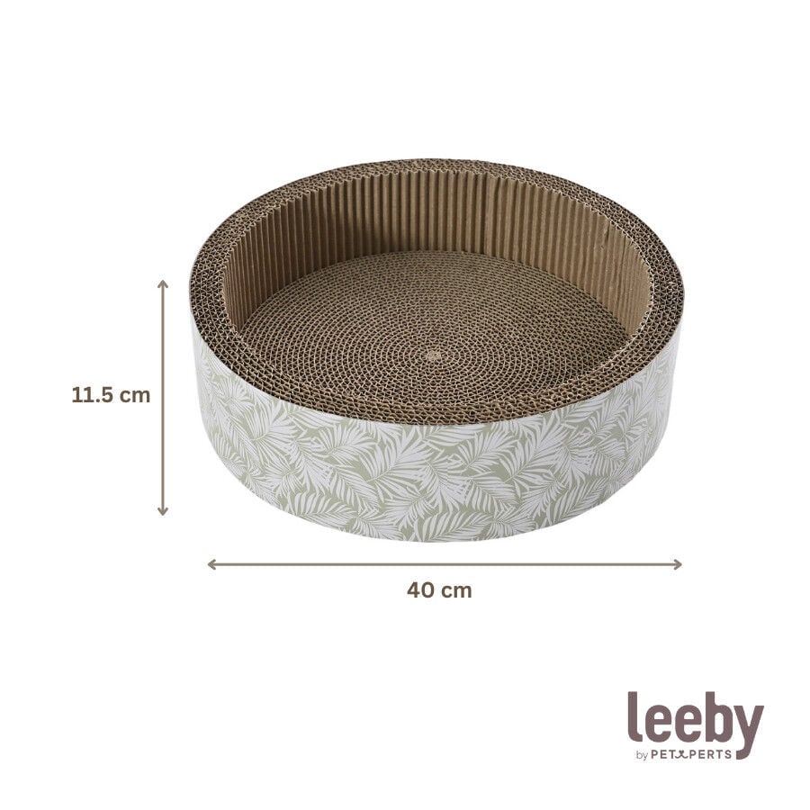 Leeby Domingo cama rascador de cartón con estampado para gatos thumbnail