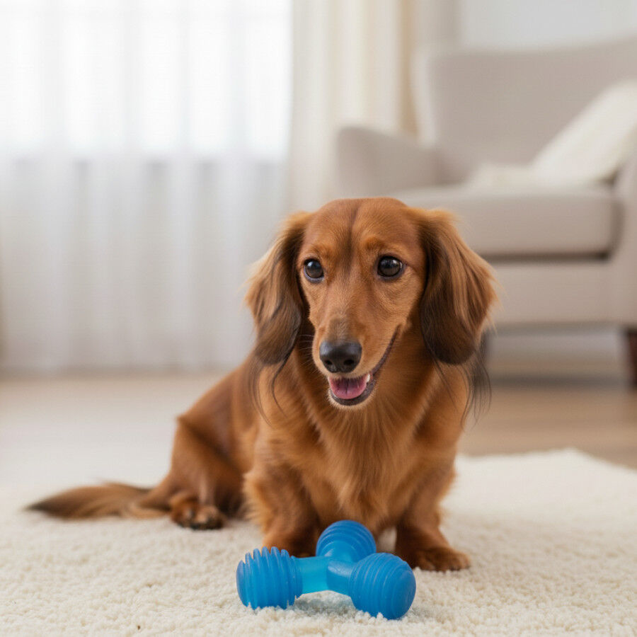 Tootoy! Mordedor de Pelotas en Tri&aacute;ngulo Azul para perros, , large Imagen numero 1