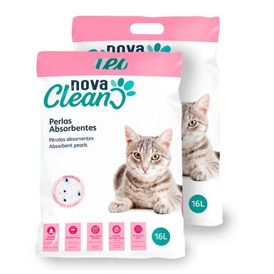 Nova Clean Perlas absorbentes para gatos - Pack 2