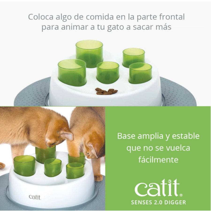 Catit Senses 2.0 Digger Comedero Antivoracidad para gatos, , large Imagen numero 3