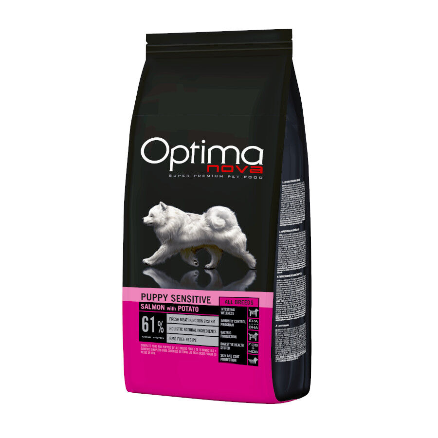 2 kg Optima Nova Puppy Sensitive Salm&oacute;n pienso para perros, , large Imagen numero 1