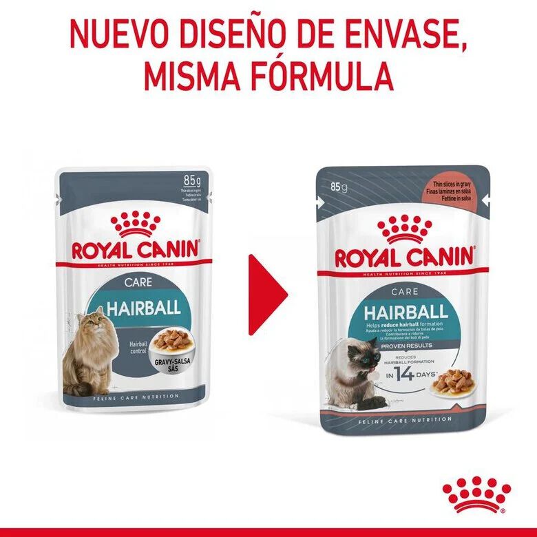 Royal Canin Hairball sobre en salsa para gatos thumbnail