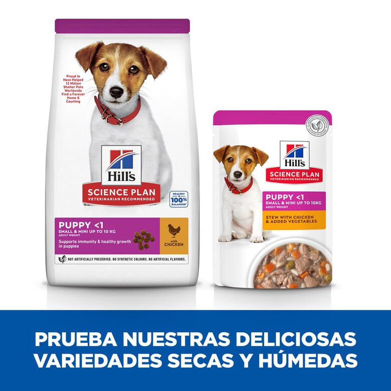 Hill&#039;s Science Plan Puppy Small y Mini Pollo Pienso para cachorros thumbnail