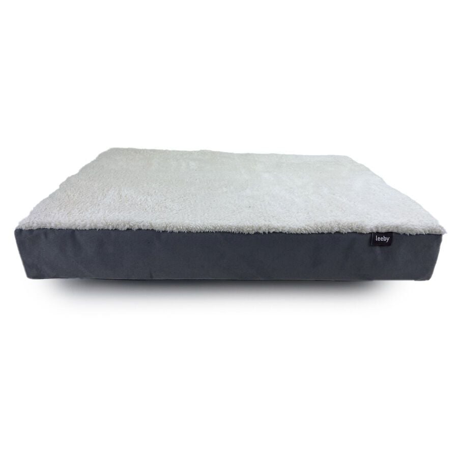 Leeby Colchón Ortopédico Viscoelástico Gris para perros thumbnail