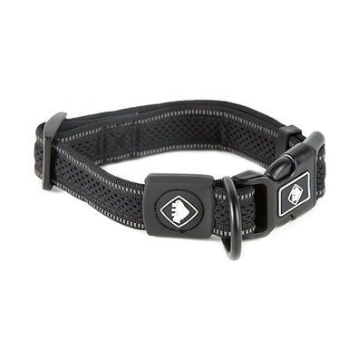 TK-Pet Reflective Comfort collar negro perros