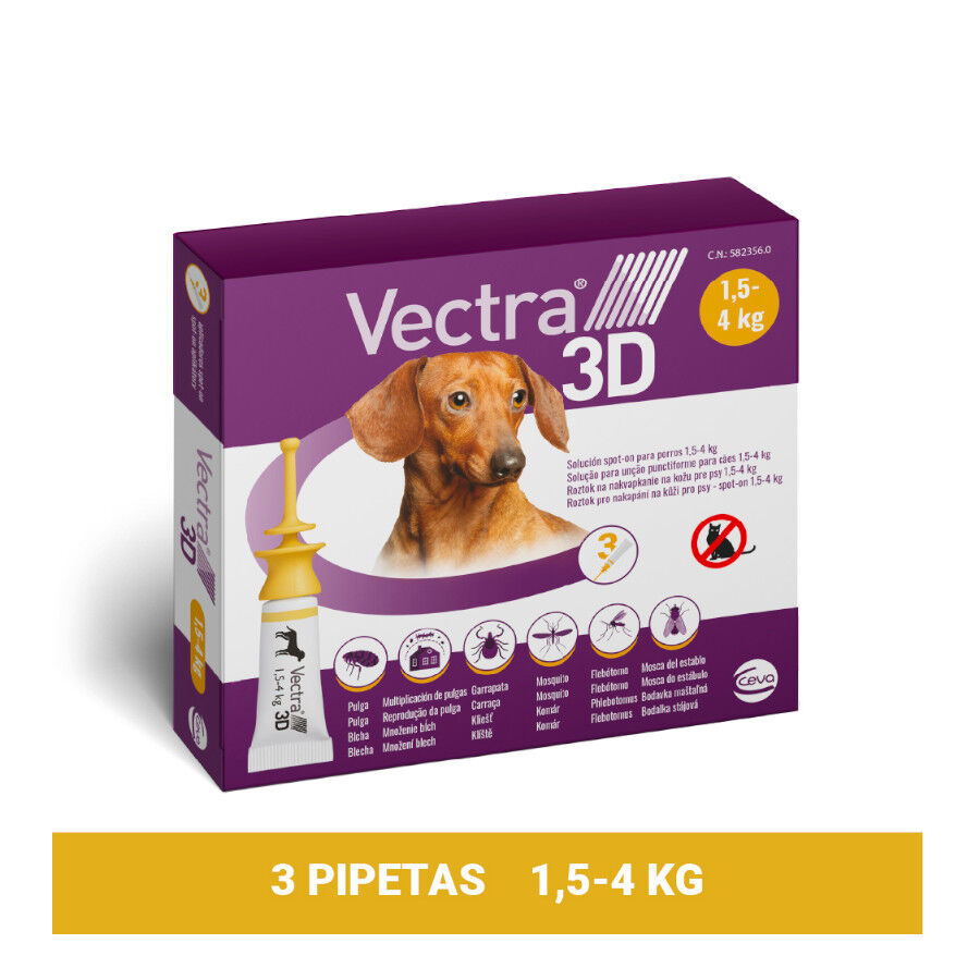 Vectra 3D Pipetas Antiparasitarias para perros thumbnail
