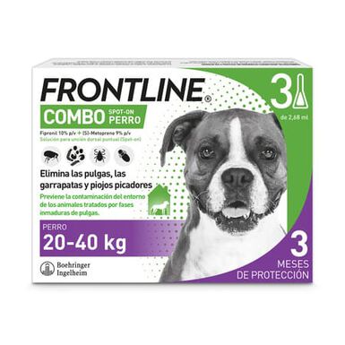 Frontline Spot On Compo Pipetas Antiparasitarias Perros 20 - 40 kg