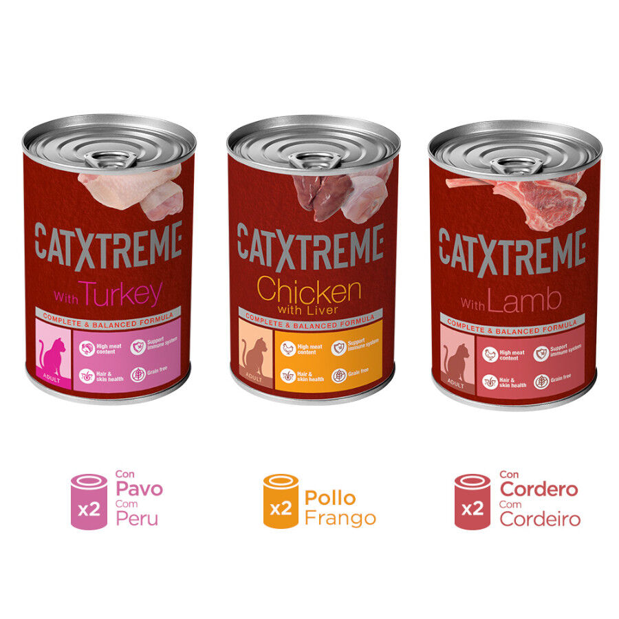 Catxtreme Multipack paté en lata para gatos thumbnail