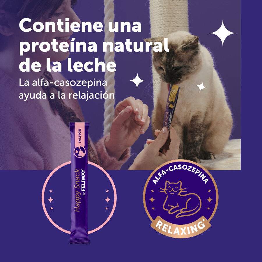 24 barritas Feliway Ceva Happy Snack Salm&oacute;n para gatos, , large Imagen numero 3