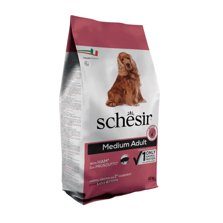 12 kg Schesir Adult Medium Nature Jamón pienso para perros,  Imagen numero 1 12 kg Schesir Adult Medium Nature Jamón pienso para perros, , large Imagen numero 1