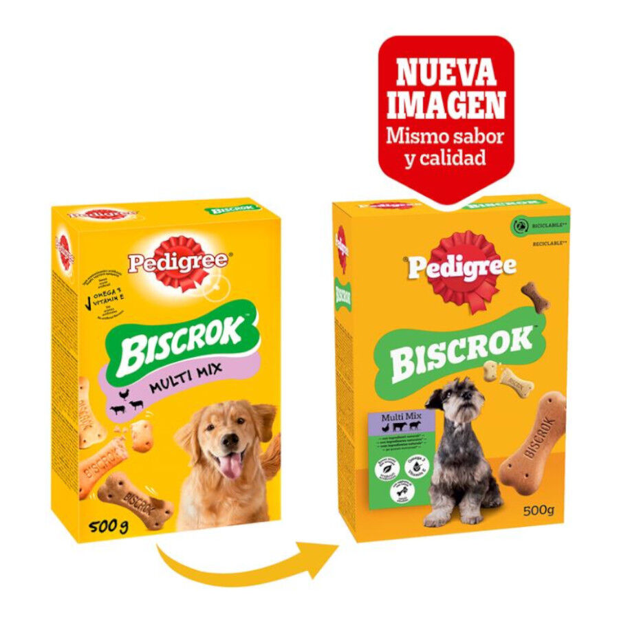 4 uds. x 500 g Pedigree Galletas Biscrok de 3 Sabores para Perros &iexcl;Pack ahorro!, , large Imagen numero 2