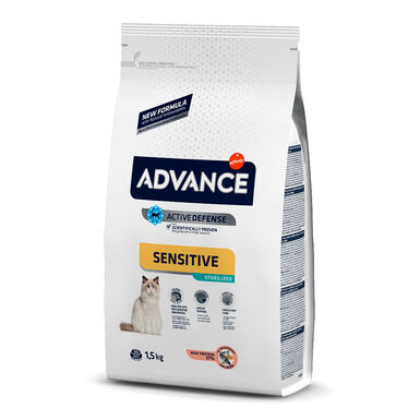 Affinity Advance Sensitive Sterilized Salmón y Cebada pienso para gatos
