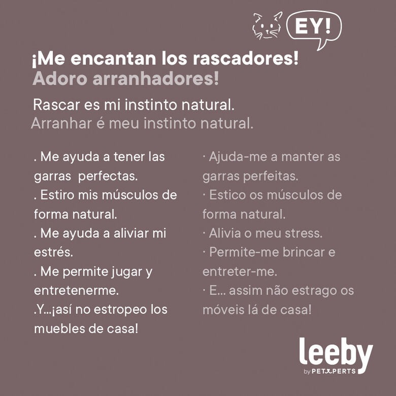 Leeby Boucle Collection Árbol rascador con cama nido y puente para gatos thumbnail