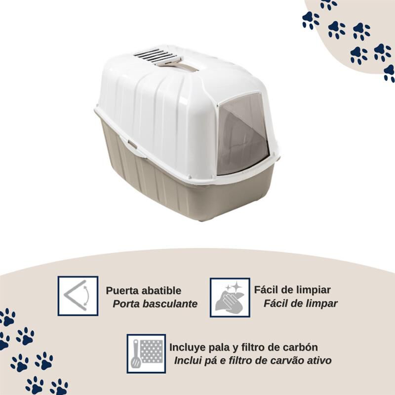 Nice Care Arenero Cerrado Komoda Beige para gatos thumbnail