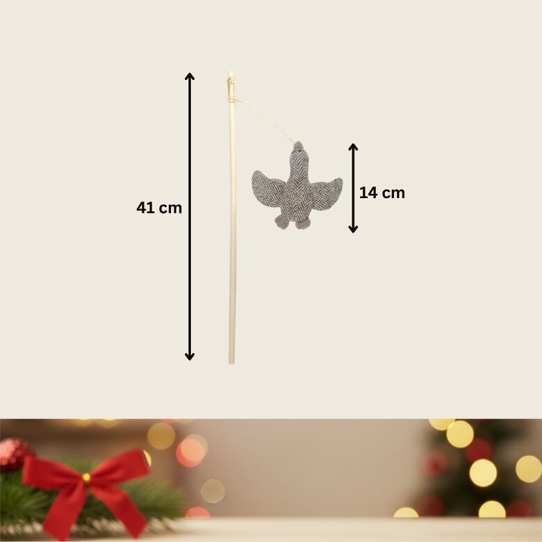 Wonder Christmas Juguete de Caña con Pato Navideño para gatos,  Imagen numero 4 Wonder Christmas Juguete de Caña con Pato Navideño para gatos, , large Imagen numero 4