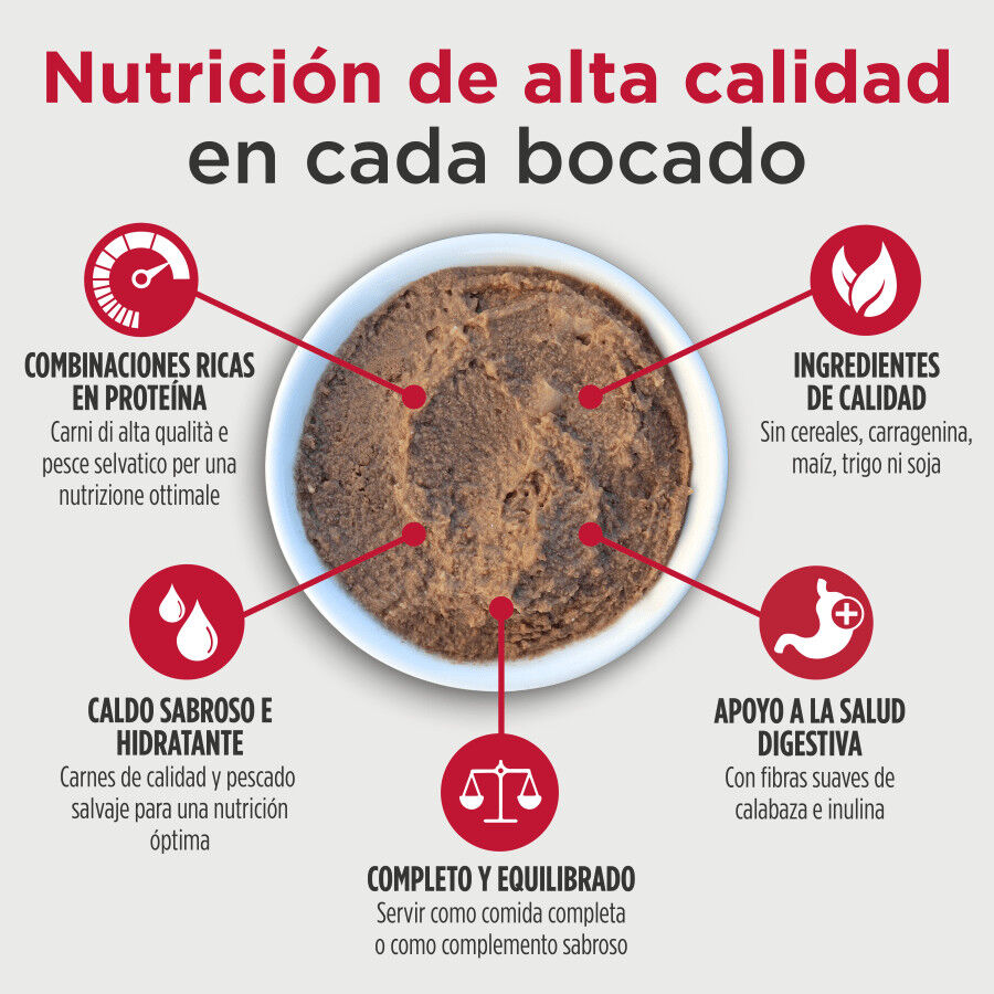 340 g Nulo Ternera y Pollo con Flet&aacute;n Pat&eacute; en Lata para perros, , large Imagen numero 3