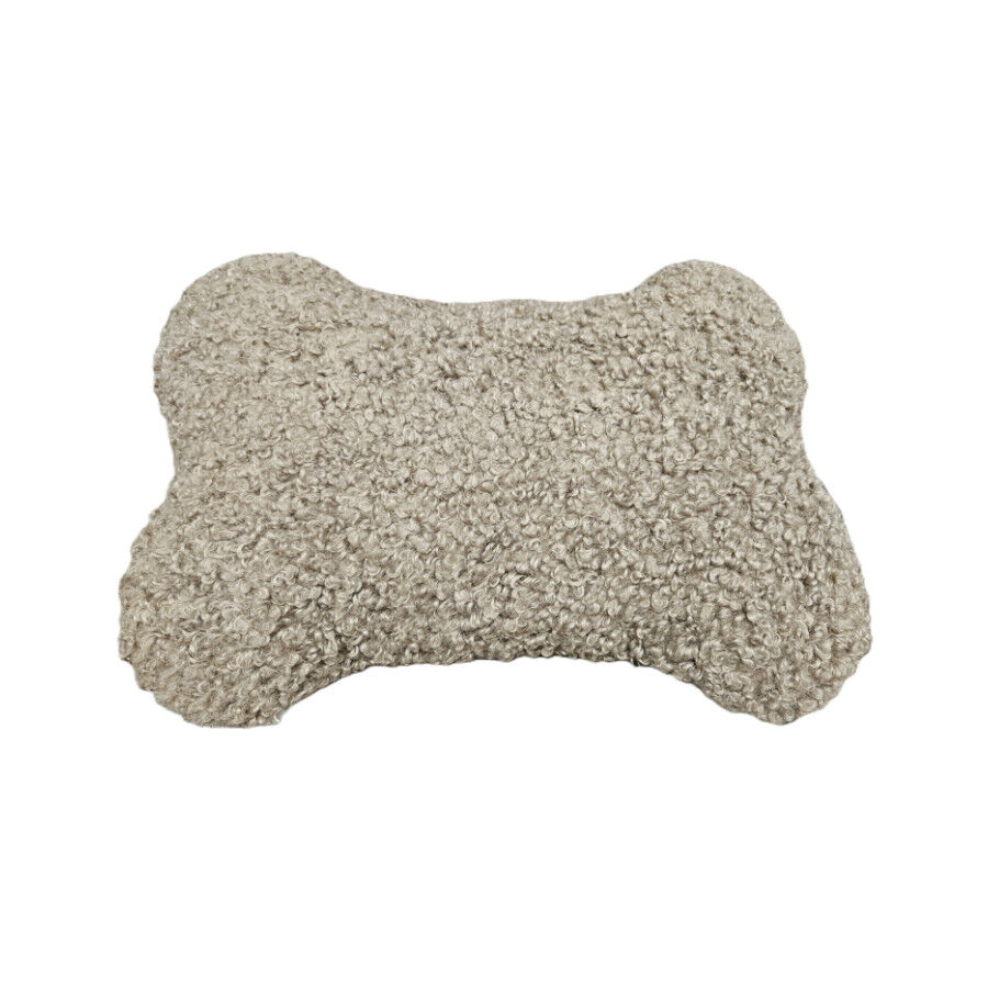 Leeby cama de hueso marrón para perros