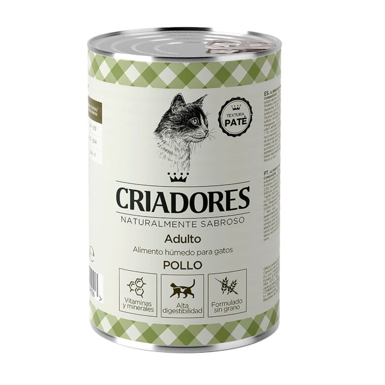 Criadores Adulto Pollo Lata para Gatos thumbnail