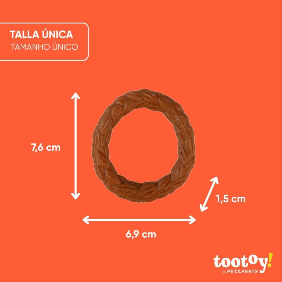 Tootoy! Chew Anillo Trenzado Juguete para perros, , large Imagen numero 3
