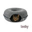 Leeby Cama T&uacute;nel Fieltro Gris para gatos, , large indicador imagen numero 2