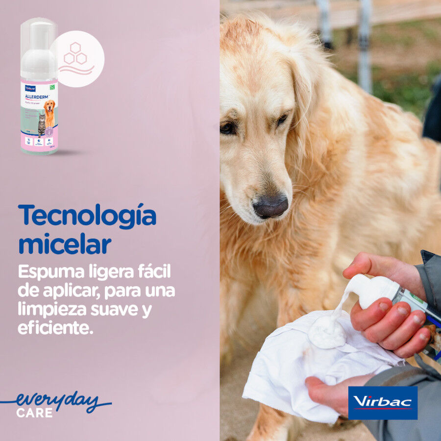Virbac Allerderm Foam Cleanser Espuma Limpiadora para perros thumbnail