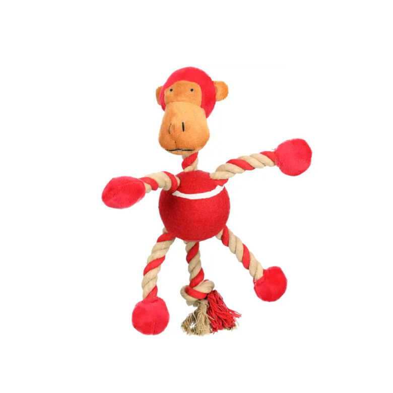 Flamingo Peluche de Pelota con Cuerdas para perros thumbnail