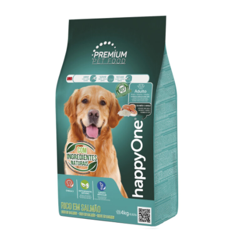 happyOne Premium Adult Salmón y Arroz pienso para perros
