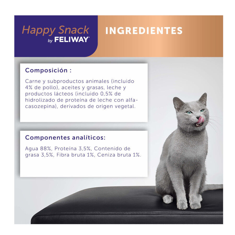 Feliway Sobres Happy Snack Relajante Pollo para gatos thumbnail