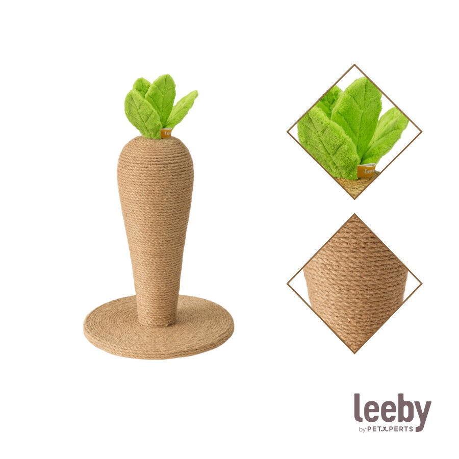Leeby Carlos zanahoria rascador de yute para gatos, , large Imagen numero 6