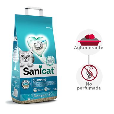 Sanicat Cumpling White Marseille Active Arena Aglomerante para gatos