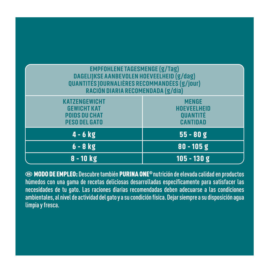 1.5 kg Purina One Adult Bifensis Esterilizado Pollo pienso para gatos, , large Imagen numero 2