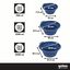 Gotoo Comedero Plegable y Port&aacute;til de Silicona Azul para perros y gatos, , large indicador imagen numero 4