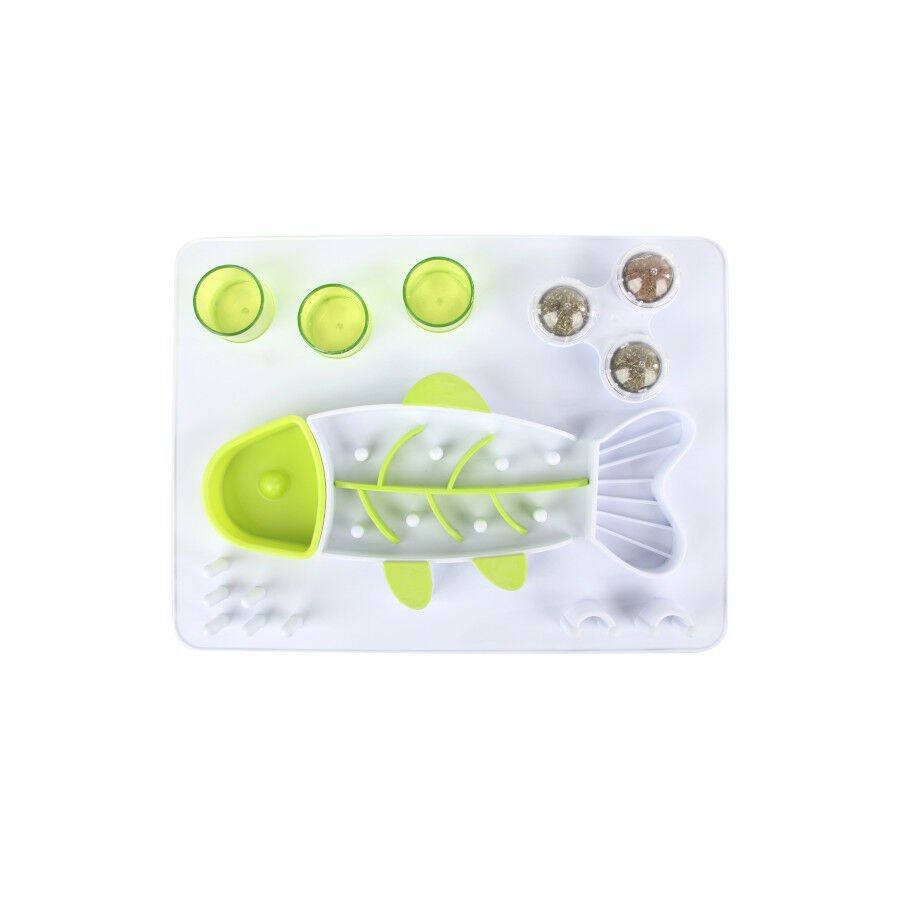 All For Paws Interactives Juguete Puzzle Pescado para gatos, , large Imagen numero 2