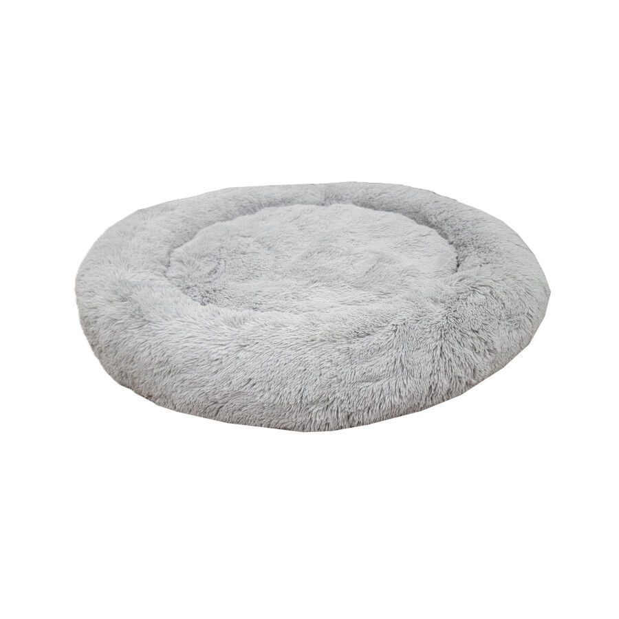 Leeby Cama Donut Anti Estr&eacute;s XXL Gris para personas y perros, , large Imagen numero 2