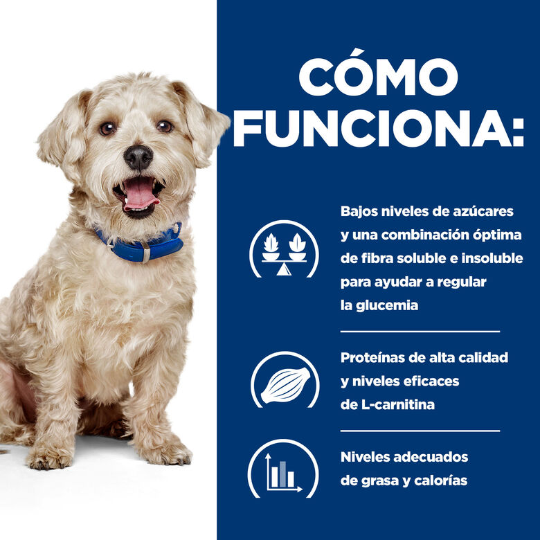 Hill&#039;s Prescription Diet Diabetes Care w/d Pollo pienso para perros thumbnail
