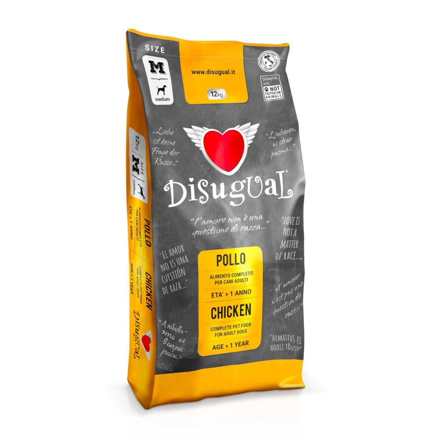 Disugual Medium Adult Pollo pienso para perros